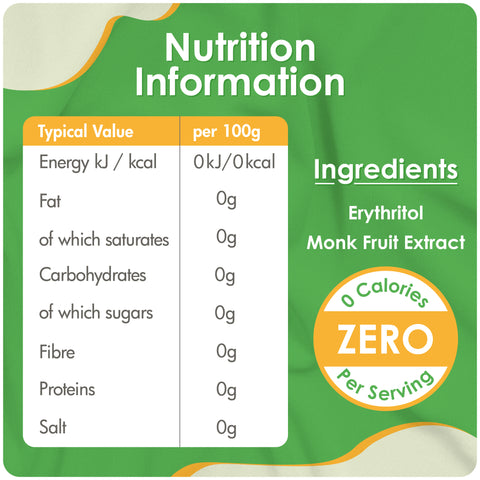 Better Than Sugar Zero - Erythritol & Buddha Fruit Blend